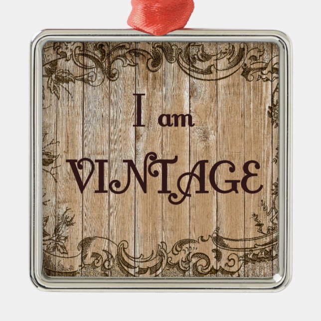 Adorno Metálico Soy Vintage (Frente)