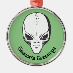 Adorno Metálico Space Alien Sci Ufologist