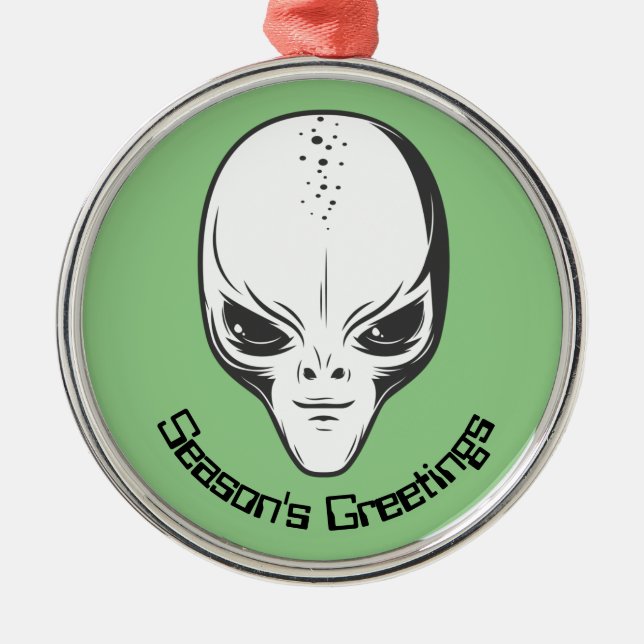 Adorno Metálico Space Alien Sci Ufologist (Frente)