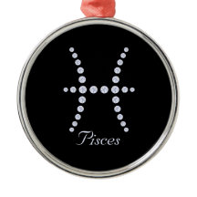 Sparkly Diamond Pisces Symbol
