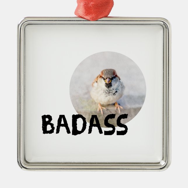 Adorno Metálico Sparrow - Badass (Frente)