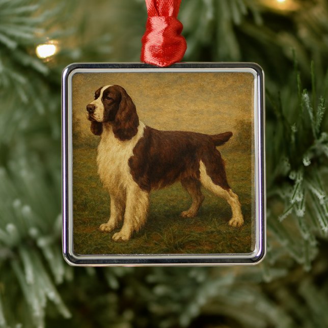 Adorno Metálico Springer Spaniel Inglés (Árbol)