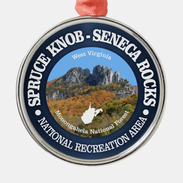 Adorno Metálico Spruce Knob - Seneca Rocks NRA (Frente)
