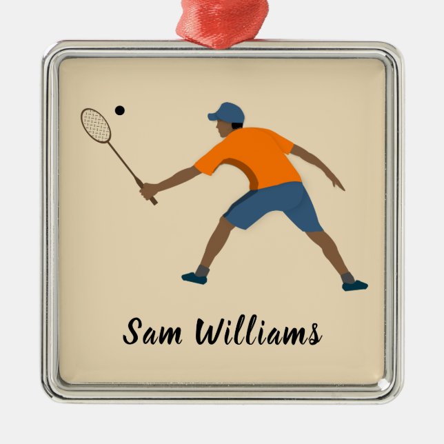 Adorno Metálico Squash (Frente)