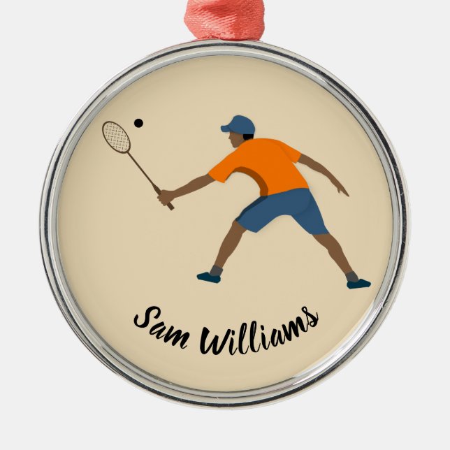 Adorno Metálico Squash (Frente)