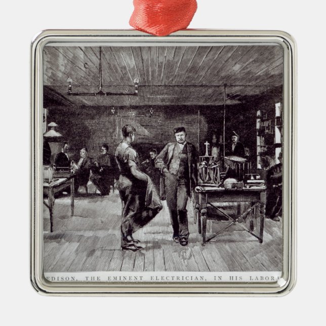 Adorno Metálico Sr. Edison, el electricista eminente (Frente)
