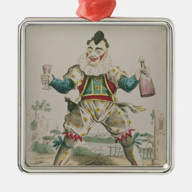 Adorno Metálico Sr. Grimaldi como payaso (Frente)