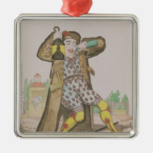 Adorno Metálico Sr. Grimaldi como payaso, iluminación