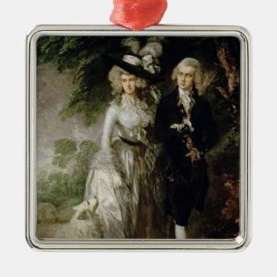 Adorno Metálico Sr. y señora Guillermo Hallett, c.1785