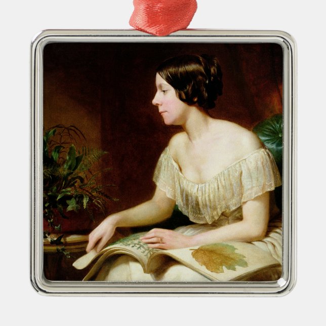 Adorno Metálico Srta. Anne Pratt, el botánico famoso (Frente)