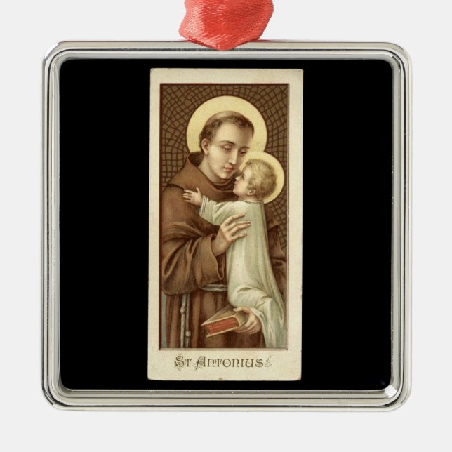 Adorno Metálico St. Anthony of Padua & the Child Jesus Christ  (Frente)