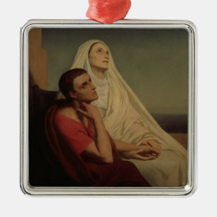 Adorno Metálico St Augustine y su St. Mónica, 1855 de la madre