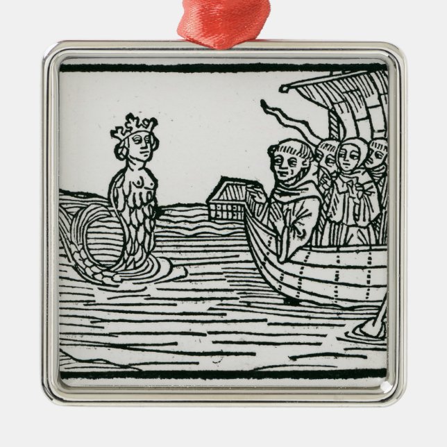 Adorno Metálico St. Brendan y la sirena (Frente)