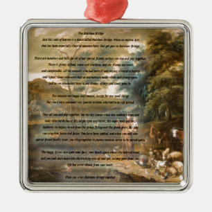 Adorno Metálico St Francis de Assisi y del puente del arco iris