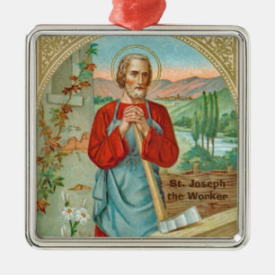 Adorno Metálico St. Joseph el trabajador (BK 31)