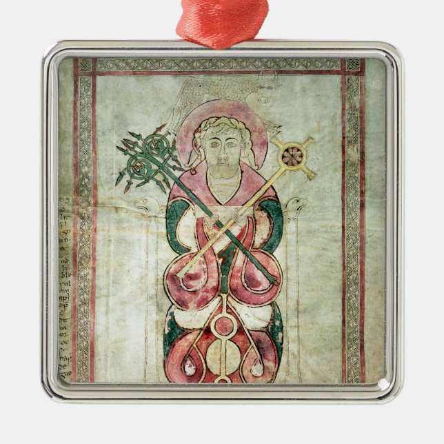 Adorno Metálico St Luke y su becerro con alas (Frente)