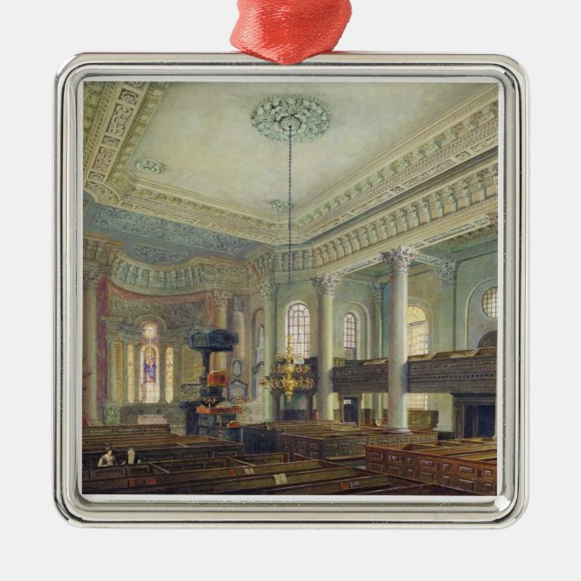 Adorno Metálico St. Paul's, Deptford (con papel) (Frente)