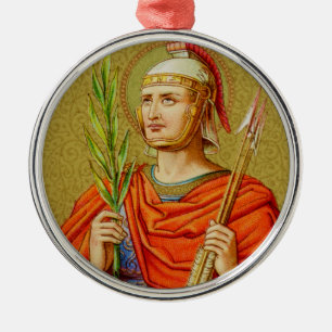 Adorno Metálico St. Sebastian (SNV 24) Premium Round