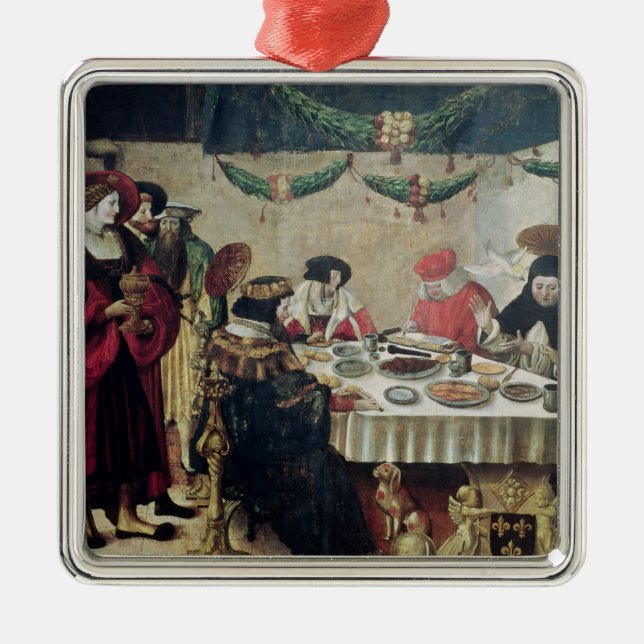 Adorno Metálico St Thomas Aquinas y Louis IX (Frente)