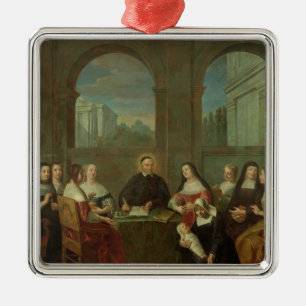 Adorno Metálico St. Vincent de Paul y las hermanas de caridad