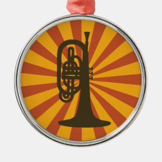 Adorno Metálico Starburst Mellophone Ornament