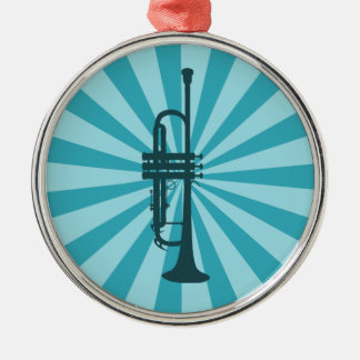 Adorno Metálico Starburst Trumpet Ornament