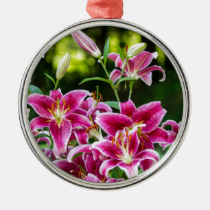 Adorno Metálico Stargazer Lilies