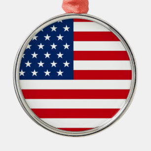 Adorno Metálico Stars and Stripes USA