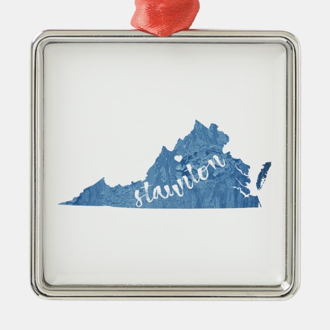 Adorno Metálico Staunton Virginia Wood Grain (Frente)