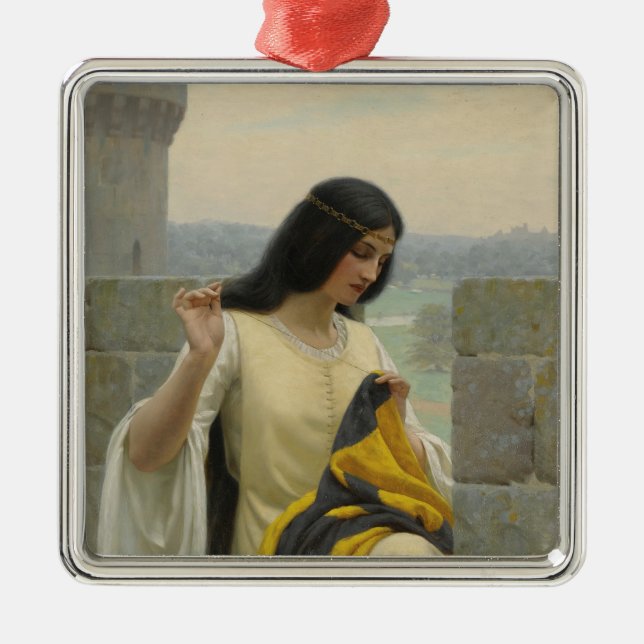 Adorno Metálico Stitching the Standard Flag (Mujer medieval) (Frente)