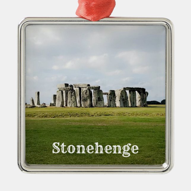 Adorno Metálico Stonehenge England Souvenir (Frente)