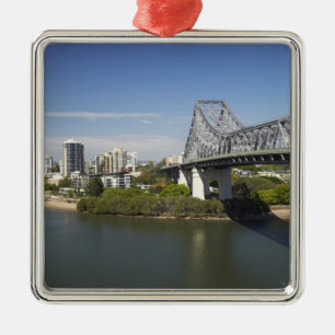 Adorno Metálico Story Bridge, río Brisbane, y canguro