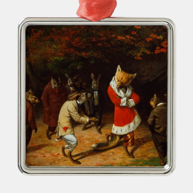 Adorno Metálico Su Majestad recibe (por William Holbrook Beard) (Frente)