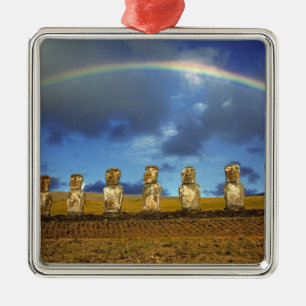 Adorno Metálico Sudamérica, Chile, Isla de Pascua. El completo