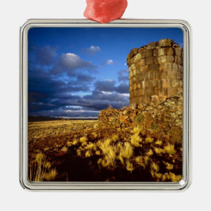 Adorno Metálico Sudamérica, Perú, cerca del Lago Titicaca.