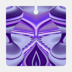 Adorno Metálico Sueños de Arcoíris de Flor Morada