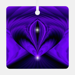 Adorno Metálico Sueños del arcoiris de flores moradas, dos estrell