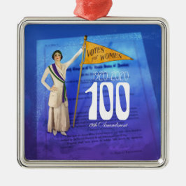 Adorno Metálico Suffragette Ornament