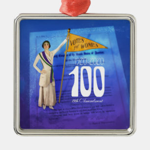 Adorno Metálico Suffragette Ornament