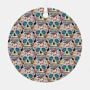 Adorno Metálico Sugar Skull