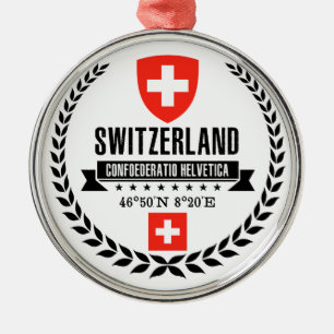 Adorno Metálico Suiza
