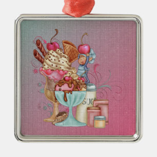 Adorno Metálico Sundae Chef