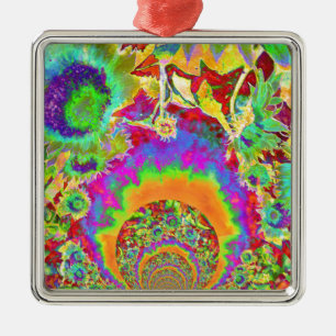 Adorno Metálico Sunflower Fields Forever - orange