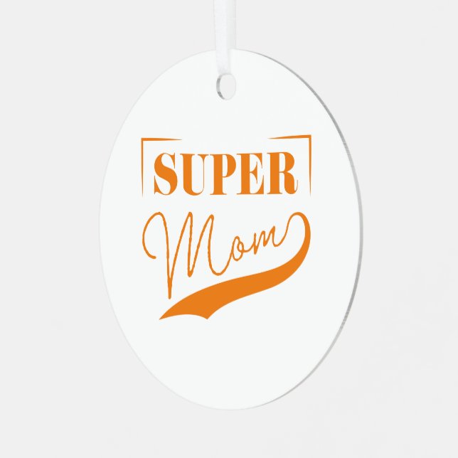 Adorno Metálico Super Mamá (Anverso Izquierdo)