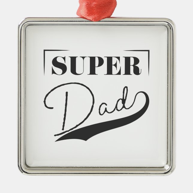 Adorno Metálico Super Papá (Frente)