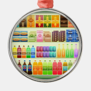 Adorno Metálico supermarket shelf products snacks