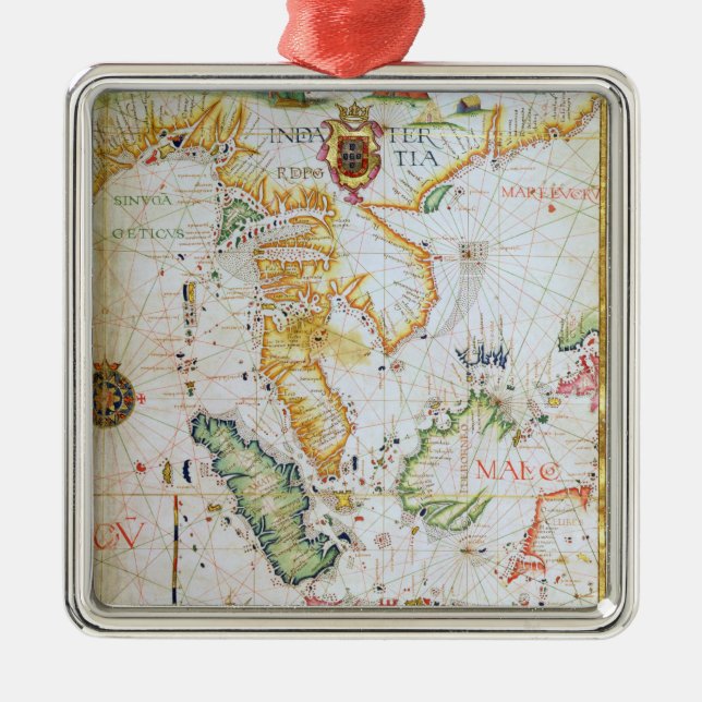 Adorno Metálico Sureste asiático continental, detalles de atlas mu (Frente)