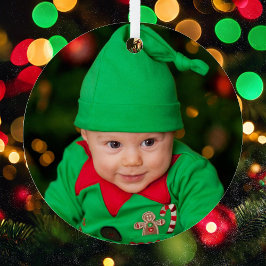 Adorno Metálico Sus Navidades fotográficos con nombre y año