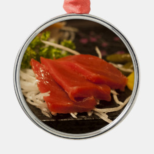 Adorno Metálico Sushi Atún Atún Fiesta Tiempo Comida De Pescado