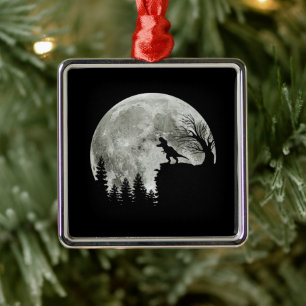 Adorno Metálico T-rex Roar en la montaña Regalo de luna de Hallowe